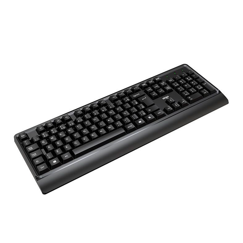 Teclado Aigo K100, ABNT2, Preto, K100