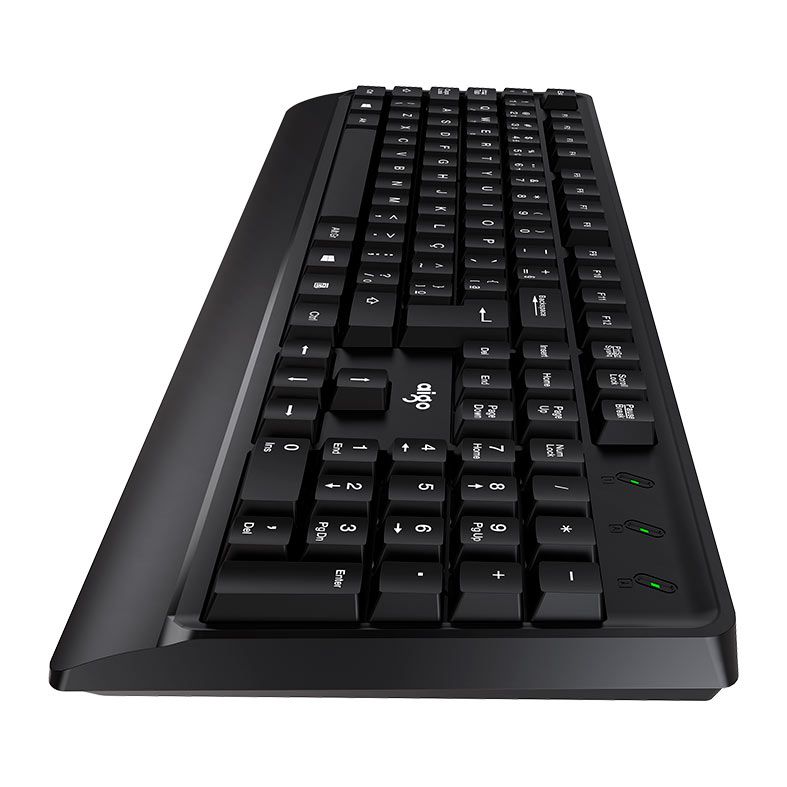 Teclado Aigo K100, ABNT2, Preto, K100