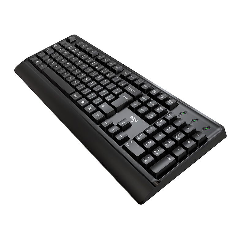 Teclado Aigo K100, ABNT2, Preto, K100