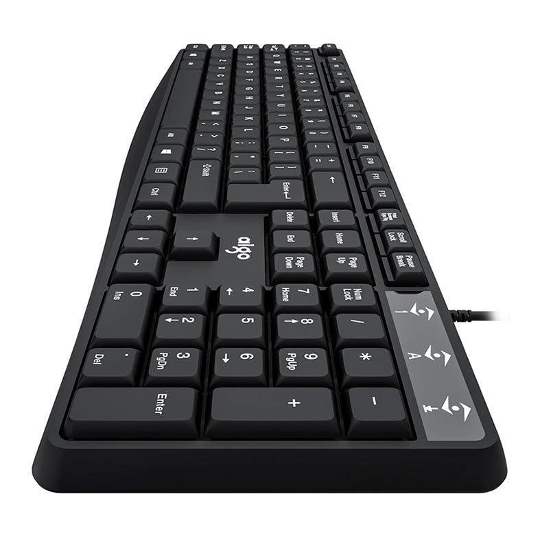 Teclado Aigo K120, ANSI, Preto, K120