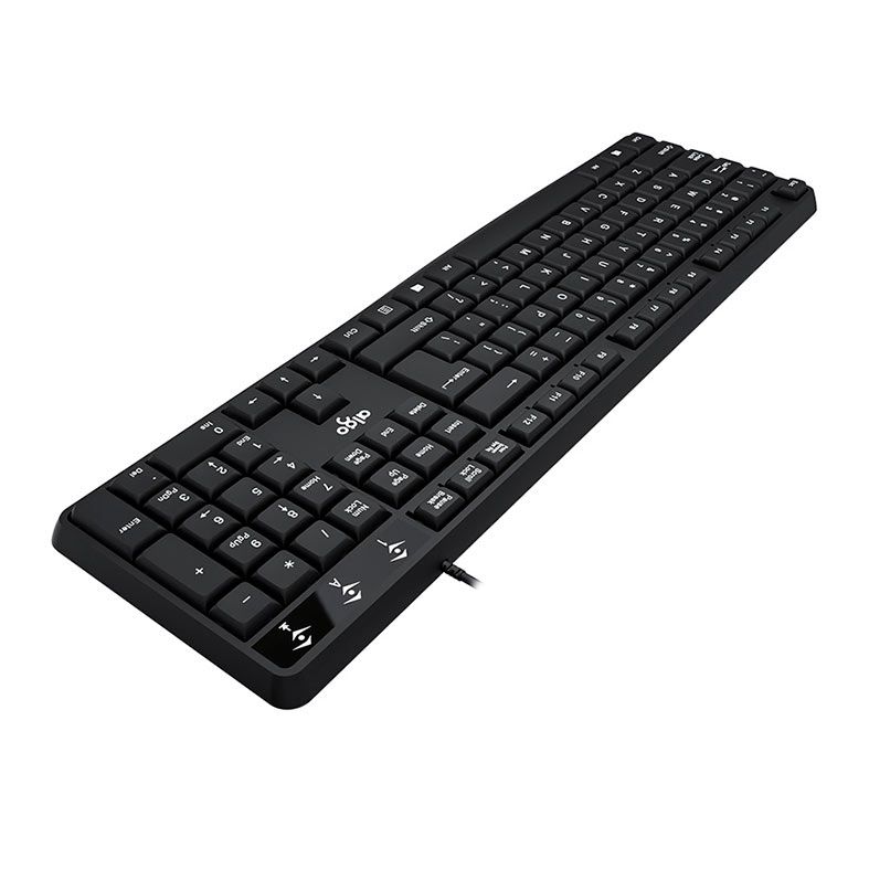 Teclado Aigo K120, ANSI, Preto, K120
