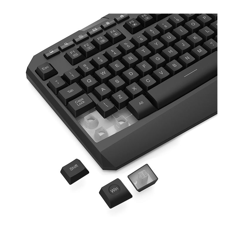 Teclado Gamer Redragon Harpe, RGB, Wireless, Preto, K503-KS