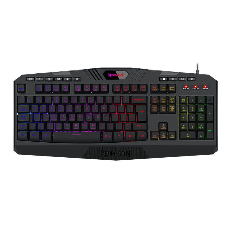 Teclado Gamer Redragon Harpe2 RGB, ABNT2, Preto, K503RGB-V2