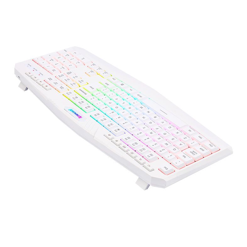 Teclado Gamer Redragon Harpe2 RGB, ABNT2, Branco, K503W-RGB-V2