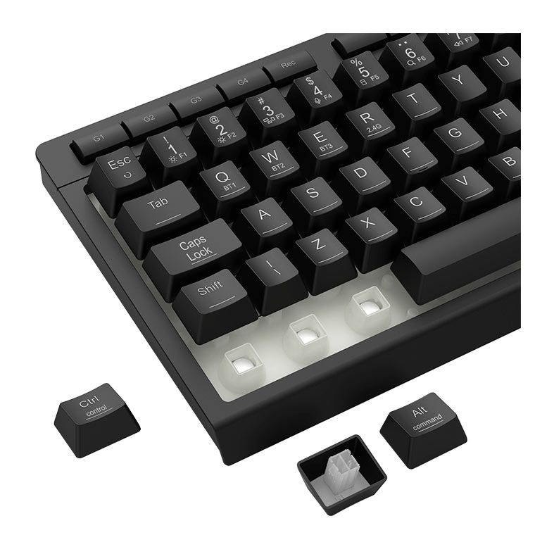Teclado Membrana Gamer Redragon Crescent 68 Pro, RGB, 65%, Tri-Mode, Preto, K519RGB-PRO