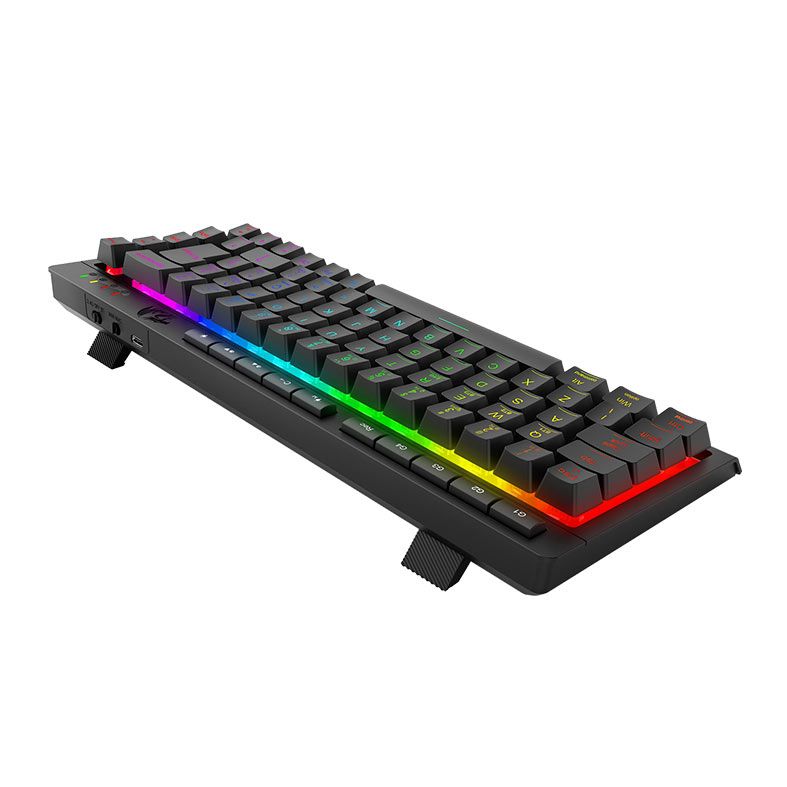 Teclado Membrana Gamer Redragon Crescent 68 Pro, RGB, 65%, Tri-Mode, Preto, K519RGB-PRO