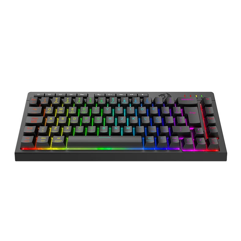Teclado Membrana Gamer Redragon Crescent 68 Pro, RGB, 65%, Tri-Mode, Preto, K519RGB-PRO