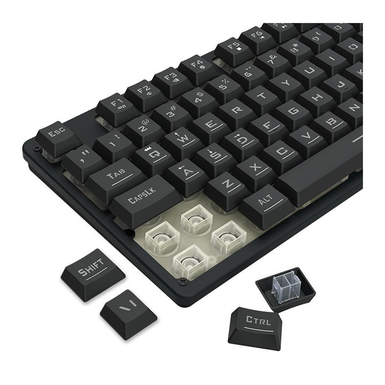 Teclado Gamer Redragon Netherbane, Rainbow, Preto, K521-R-PT
