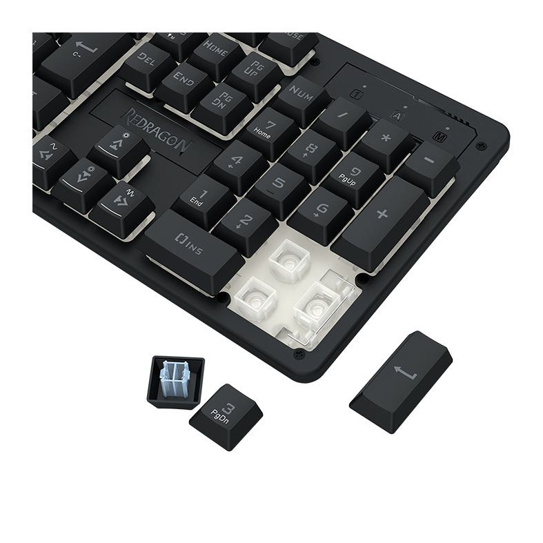 Teclado Gamer Redragon Netherbane Pro, RGB, ABNT2, Wireless, Preto, K521RGB-KS-PT