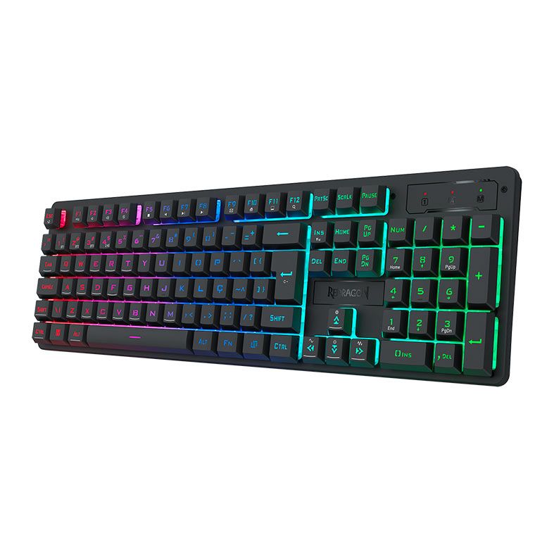 Teclado Gamer Redragon Netherbane Pro, RGB, ABNT2, Wireless, Preto, K521RGB-KS-PT