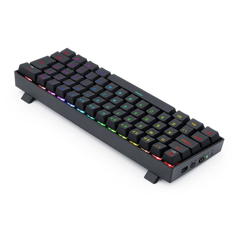 Teclado Mecanico Gamer Redragon Draconic PRO, RGB, ABNT2 60%, Switch Marron, Preto, K530RGB-PRO-(PT-BROWN)