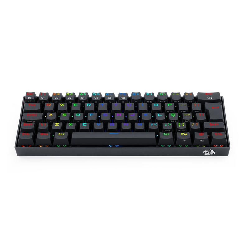 Teclado Mecanico Gamer Redragon Draconic, Bluetooth, RGB, ABNT2 60%, Switch Marrom, Preto, K530RGB