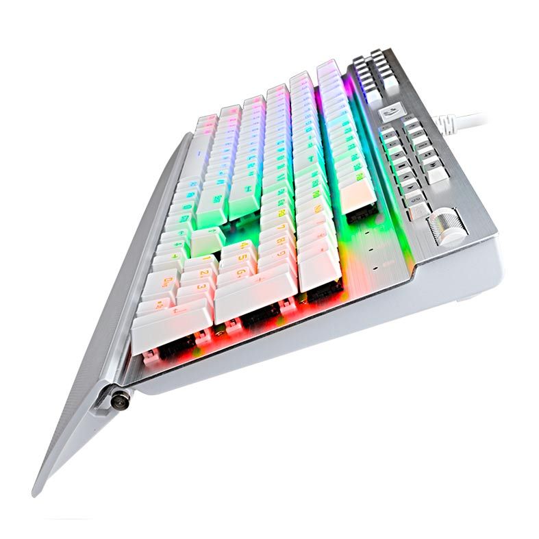 Teclado Mecânico Redragon Yama Lunar White RGB, K550W-RGB-1
