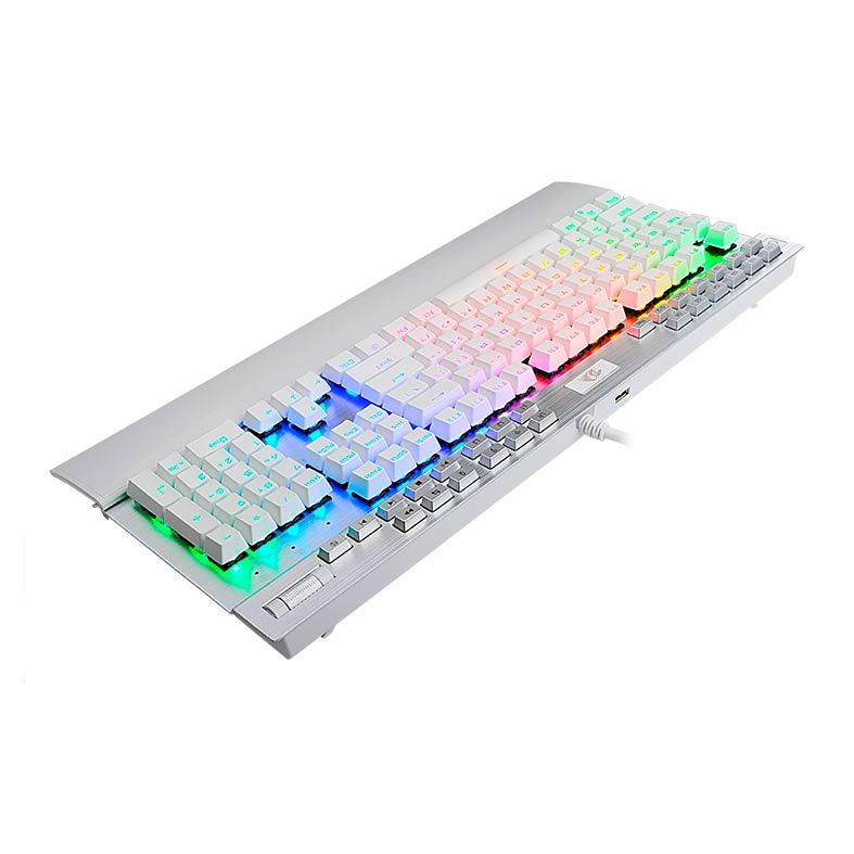 Teclado Mecânico Redragon Yama Lunar White RGB, K550W-RGB-1