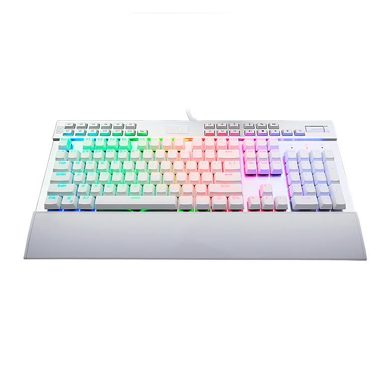 Teclado Mecânico Redragon Yama Lunar White RGB, K550W-RGB-1