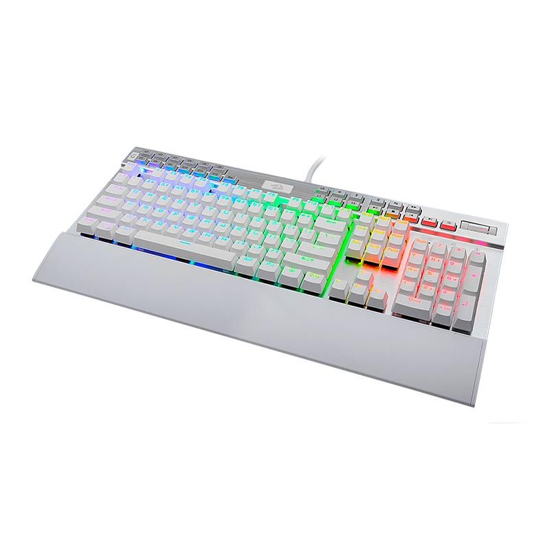 Teclado Mecânico Redragon Yama Lunar White RGB, K550W-RGB-1