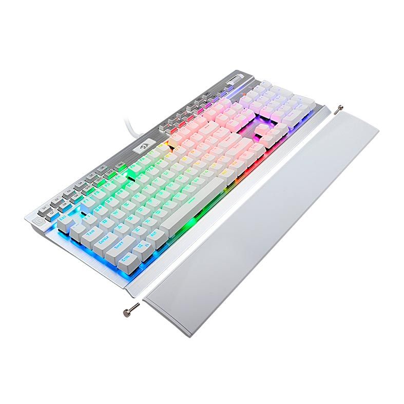 Teclado Mecânico Redragon Yama Lunar White RGB, K550W-RGB-1