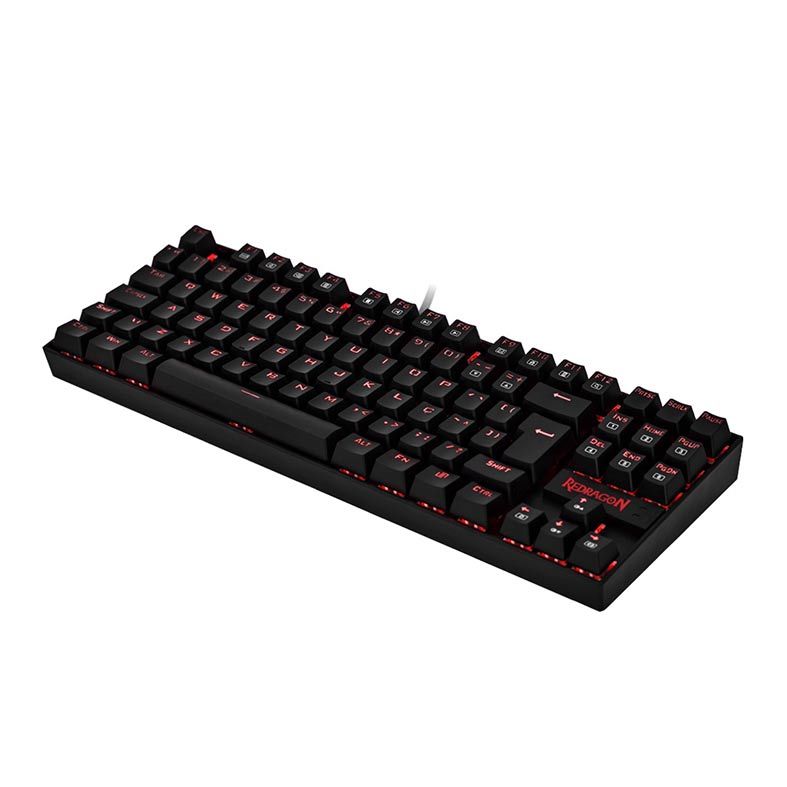 Teclado Mecanico Redragon Kumara Led Vermelho Switch Black, K552-2-PT-BLACK