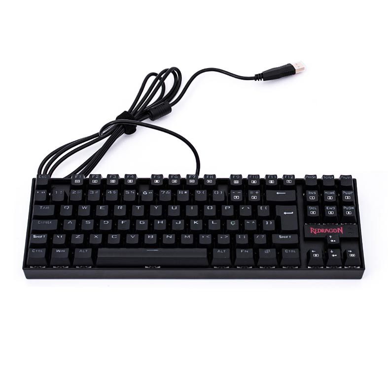 Teclado Mecanico Redragon Kumara Led Vermelho Switch Black, K552-2-PT-BLACK
