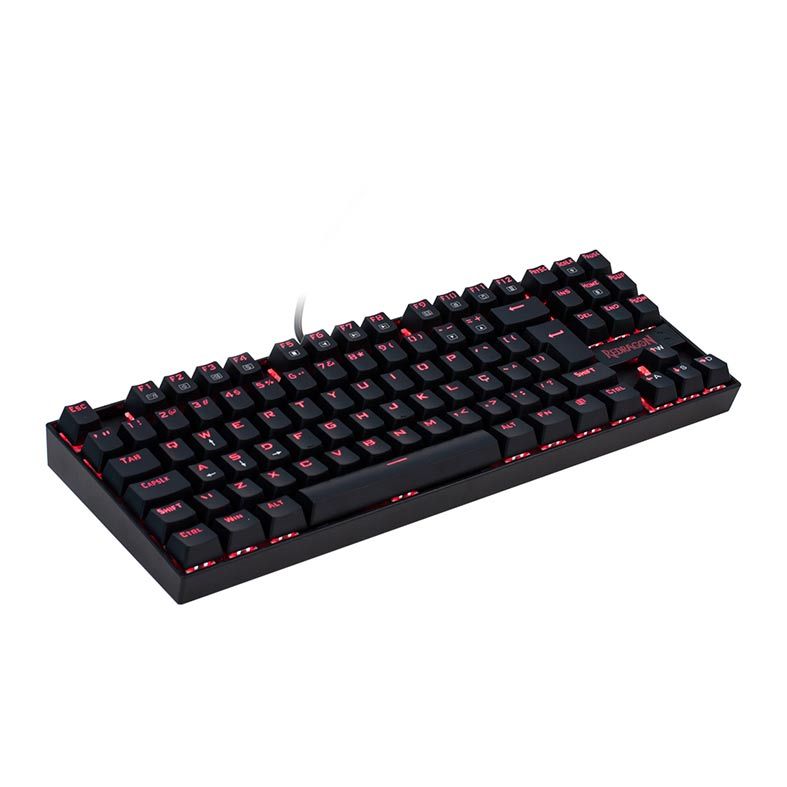 Teclado Mecanico Redragon Kumara Led Vermelho Switch Black, K552-2-PT-BLACK