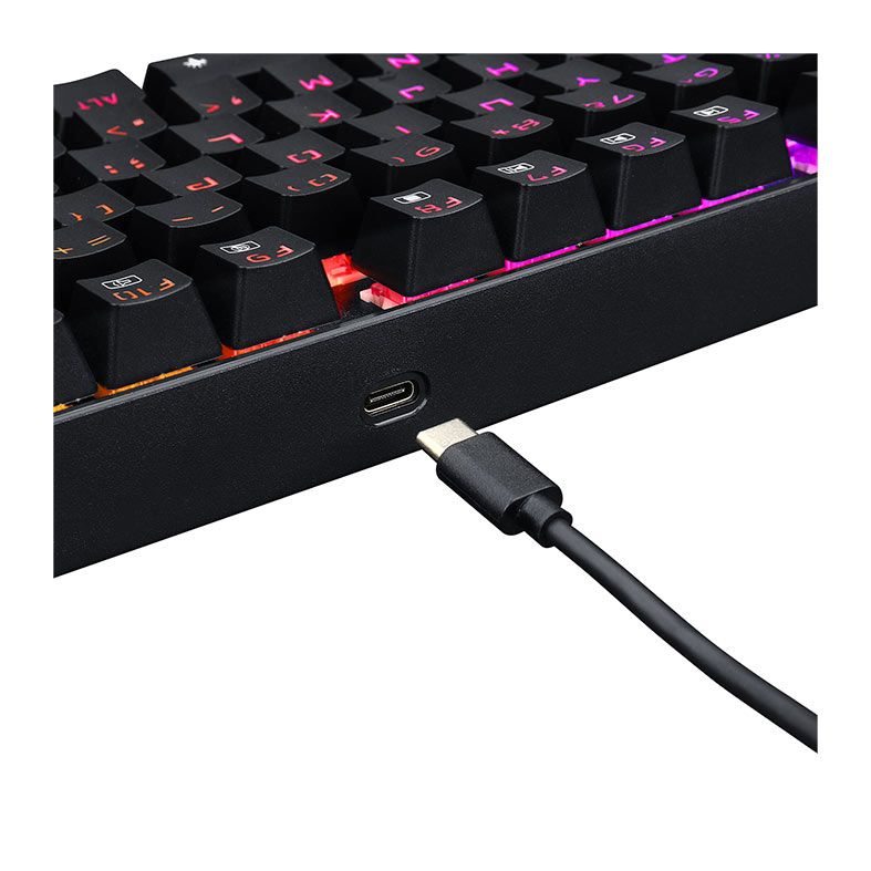 Teclado Mecanico Redragon Kumara Pro, RGB, ABNT2, Wireless, Switch Preto, Preto, K552RGB-BRS-B-PT-BLACK
