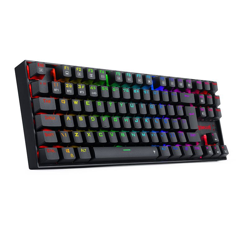 Teclado Mecanico Redragon Kumara Pro, RGB, ABNT2, Wireless, Switch Preto, Preto, K552RGB-BRS-B-PT-BLACK