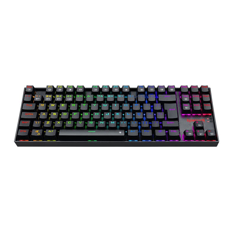 Teclado Mecanico Redragon Kumara Pro, RGB, Wireless, Switch Azul, Preto, K552RGB-BRS-B-PT-BLUE