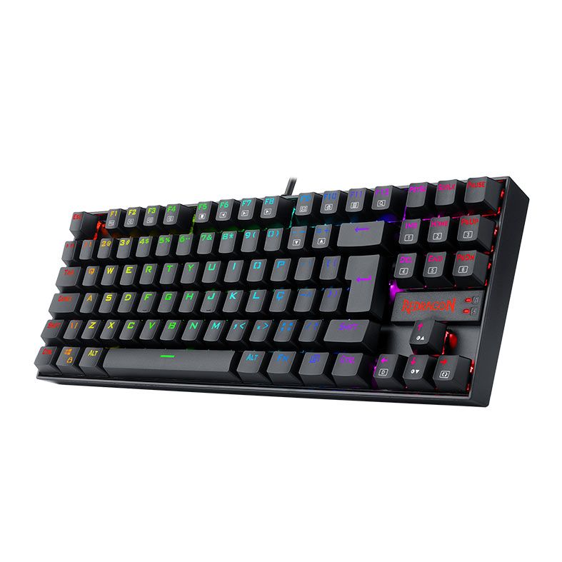Teclado Magnetico Gamer Redragon Kumara Pro, RGB, Switch Vermelho, Preto, K552RGB-PRO-PT-RED