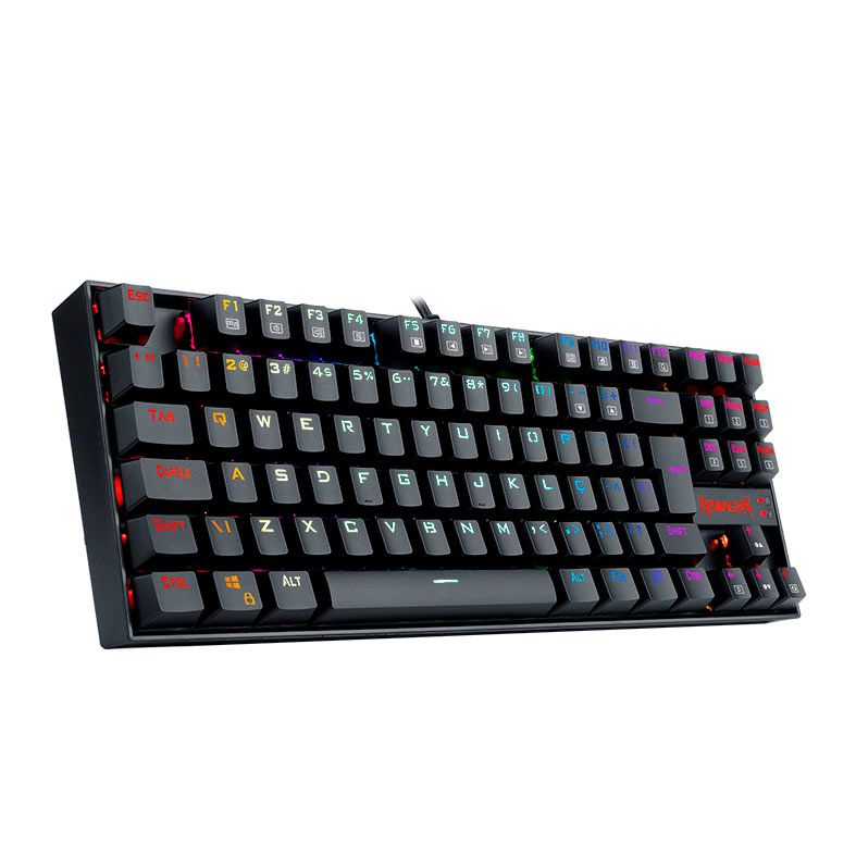 Teclado Mecanico Redragon Kumara Pro, RGB, Switch Marrom, Preto, K552RGB-PRO-V2-PT-BROWN