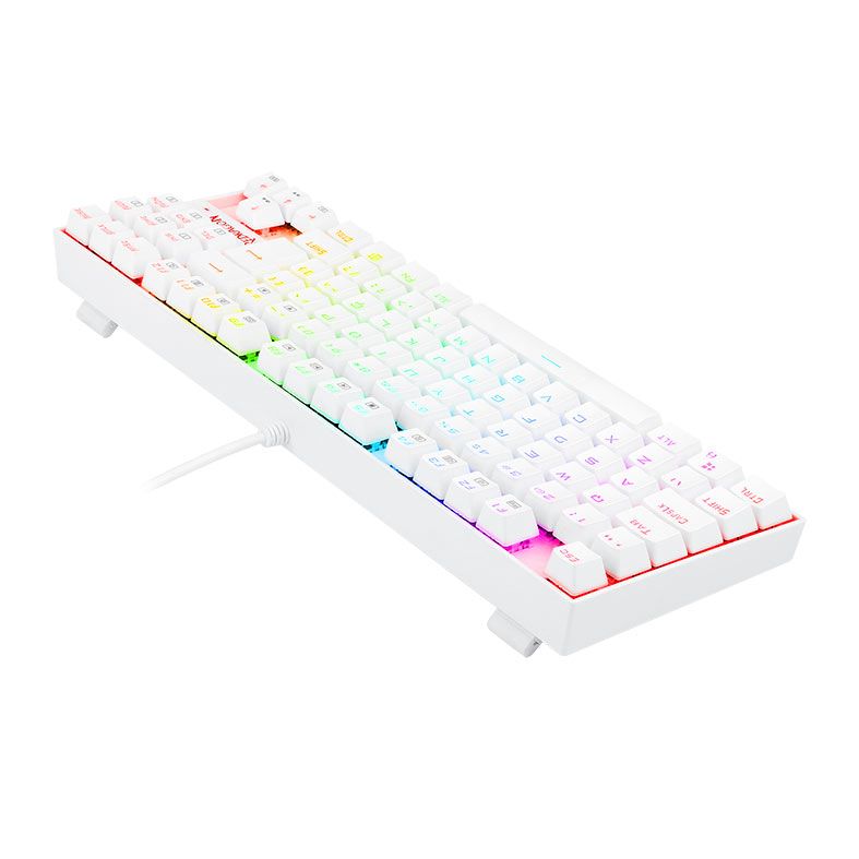 Teclado Magnetico Gamer Redragon Kumara Pro, RGB, Switch Azul, Branco, K552W-RGB-PRO-PT-BLUE