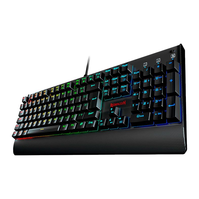 Teclado Mecanico Redragon Kala, RGB, Switch Azul, K557RGB-PT-BLUE