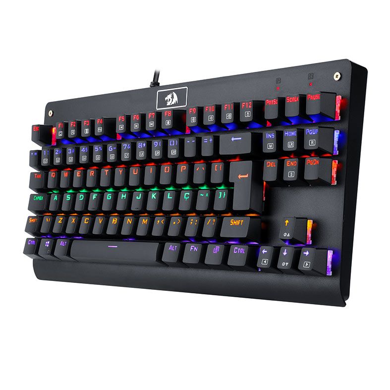 Teclado Mecanico Gamer Redragon Dark Avenger, Rainbow, ABNT2, Switch Black, K568R-PT-BLACK