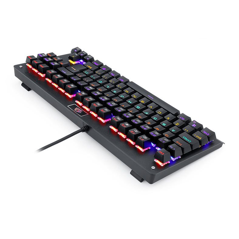 Teclado Mecanico Gamer Redragon Dark Avenger, Rainbow, ABNT2, Switch Black, K568R-PT-BLACK