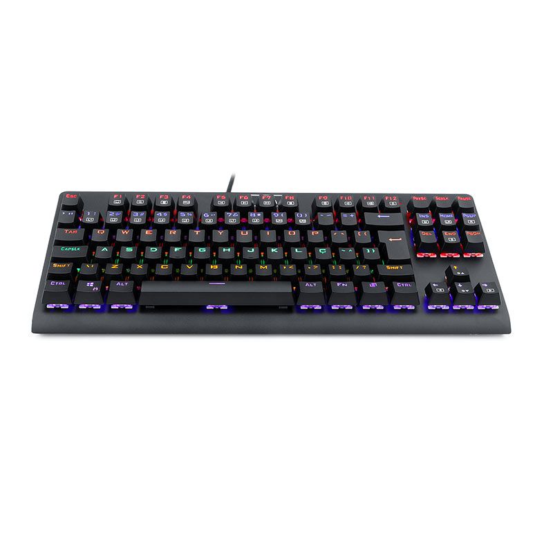 Teclado Mecanico Gamer Redragon Dark Avenger, Rainbow, ABNT2, Switch Black, K568R-PT-BLACK