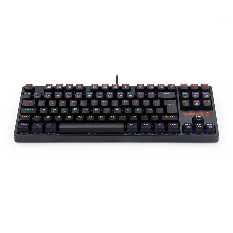 Teclado Mecanico Redragon Daksa Rainbow Switch Marrom, K576R-1 PT-BROWN