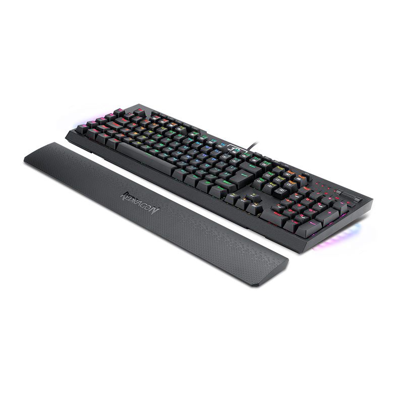 Teclado Opto-Mecanico Redragon Brahma PRO, RGB, Opical Switch Red, Preto, K586RGB-PRO-PT-RED