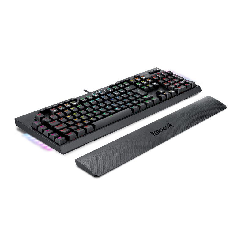 Teclado Opto-Mecanico Redragon Brahma PRO, RGB, Opical Switch Red, Preto, K586RGB-PRO-PT-RED