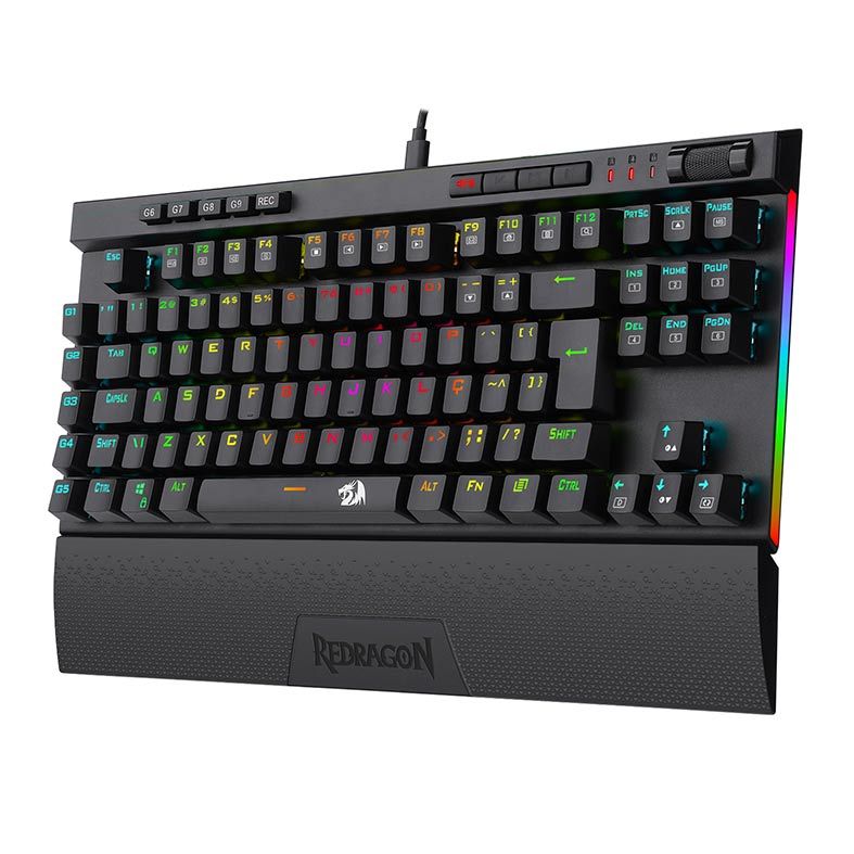 Teclado Opto-Mecanico Redragon Magic-Wand Pro RGB Switch Brown, K587RGB-PRO-PT-BROWN