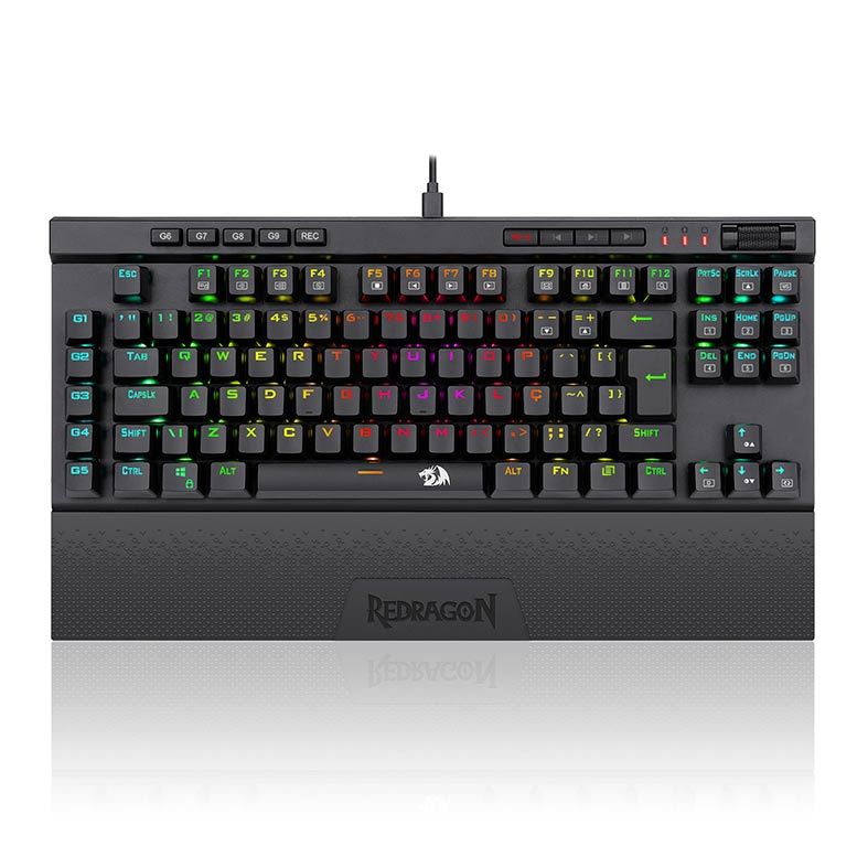 Teclado Opto-Mecanico Redragon Magic-Wand Pro RGB Switch Brown, K587RGB-PRO-PT-BROWN
