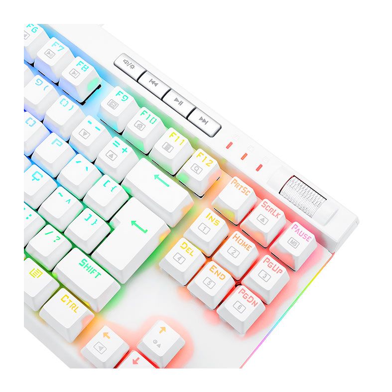 Teclado Mecanico Gamer Redragon Magic-Wand Pro, RGB, Switch Azul, Branco, K587W-RGB-PRO BLUE