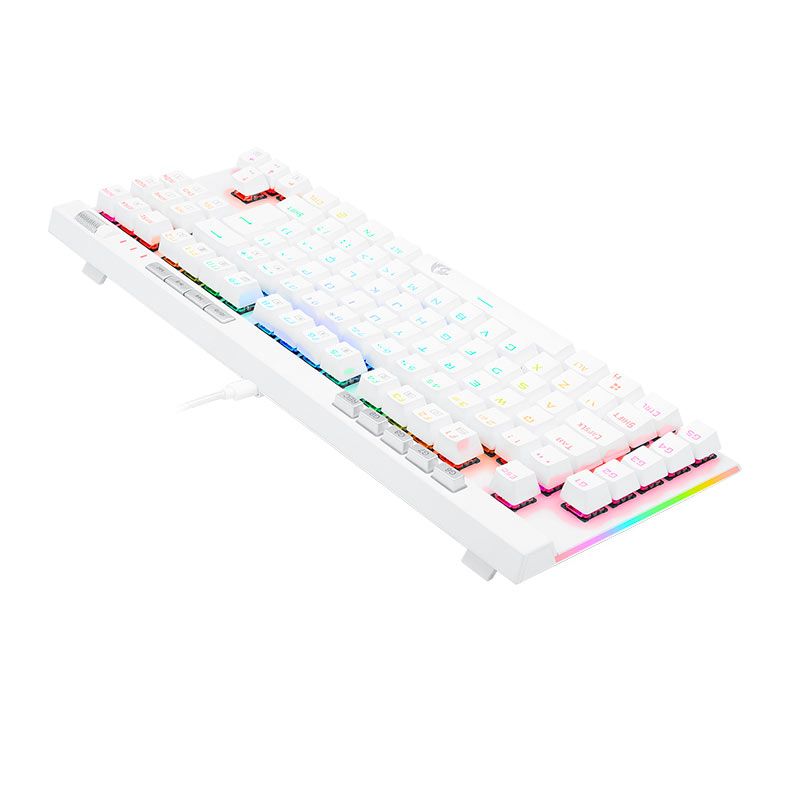 Teclado Mecanico Gamer Redragon Magic-Wand Pro, RGB, Switch Azul, Branco, K587W-RGB-PRO BLUE