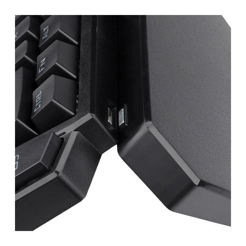 Teclado Mecanico Gamer Redragon Ditix One-Handed, RGB, Switch Azul, Preto, K601-RGB