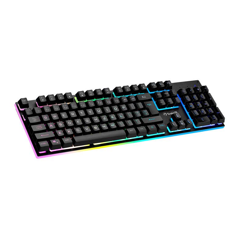 Teclado Gamer Marvo K604, RGB, USB, Preto, K604