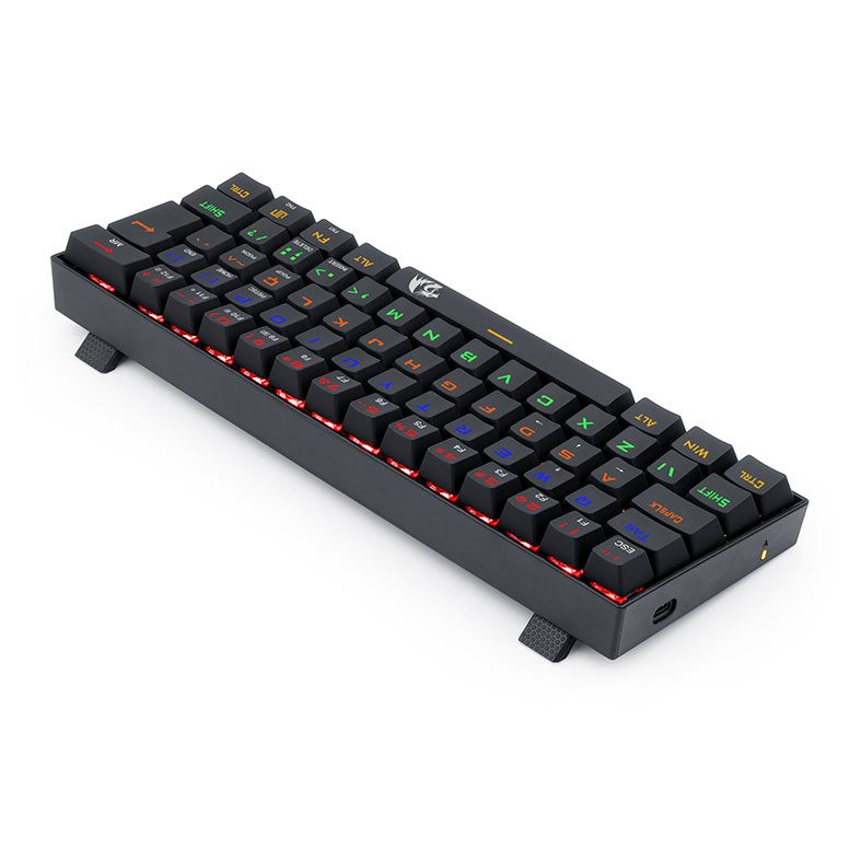 Teclado Mecanico Redragon Lakshmi, Rainbow, ABNT2, Switch Preto, K606R-PT-BLACK