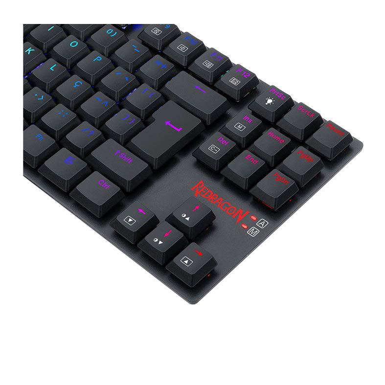 Teclado Mecanico Redragon APS Pro, RGB, Switch Marrom, Preto, K607P-KBS-PT-BROWN