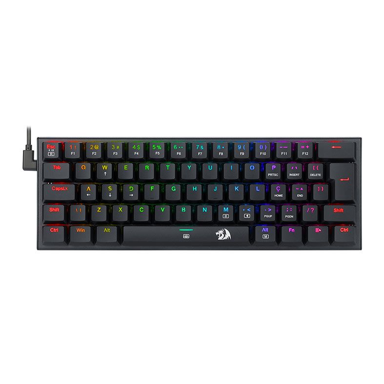 Teclado Mecanico Redragon Anivia, RGB, ABNT2, Switch Azul, K614-RGB-PT-BLUE