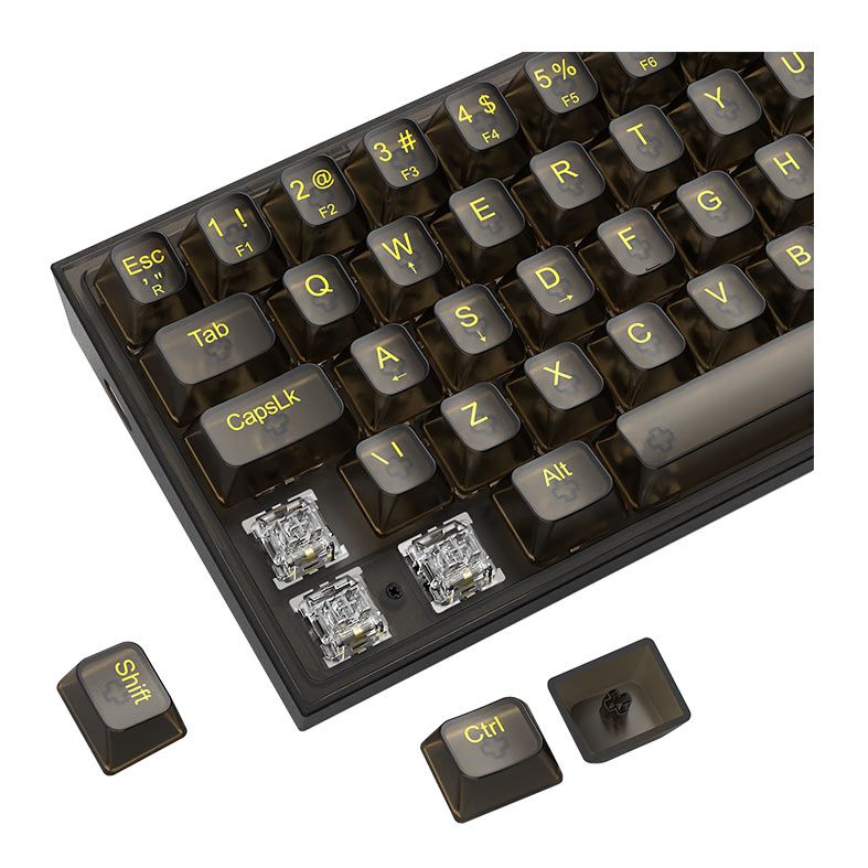 Teclado Mecanico Gamer Redragon Fizz, RGB, Switch Crystal, Transparente, K617CTB-RGB