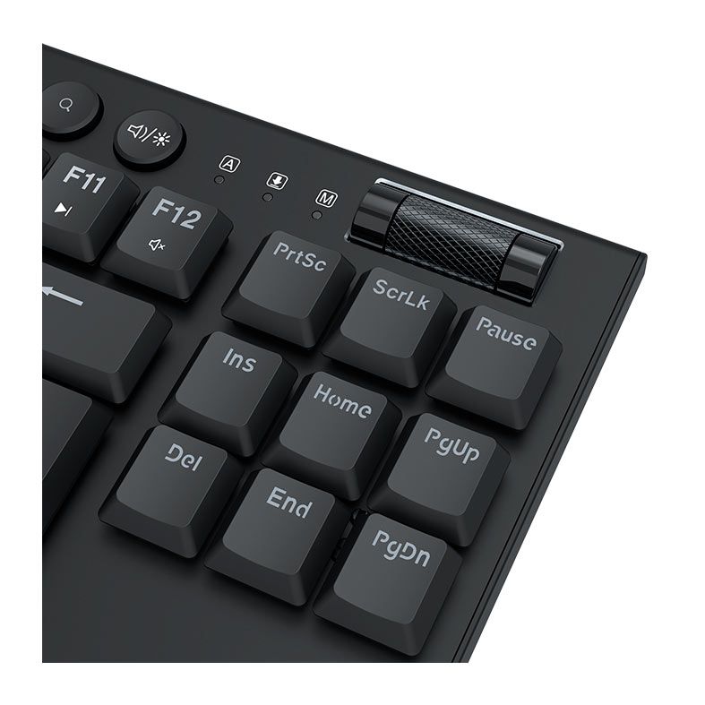 Teclado Mecanico Gamer Redragon Horus Pro TKL, RGB, Switch Marrom, USB, Preto, K621RGB-PRO-PT-BROWN