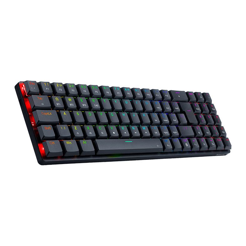 Teclado Mecanico Gamer Redragon Ashe Pro, RGB, Wireless, Switch Brown, Preto, K626P-KBS-B
