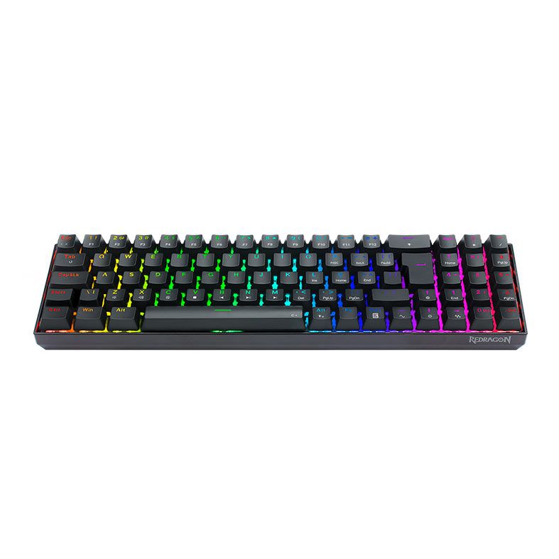 Teclado Mecanico Gamer Redragon Zed Pro, RGB, Wireless, Switch Brown, Preto, K627P-WNS-B